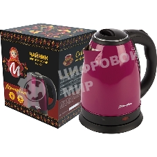 Чайник Матрена MA-002 электрический (1.8 л) стальной бордовый