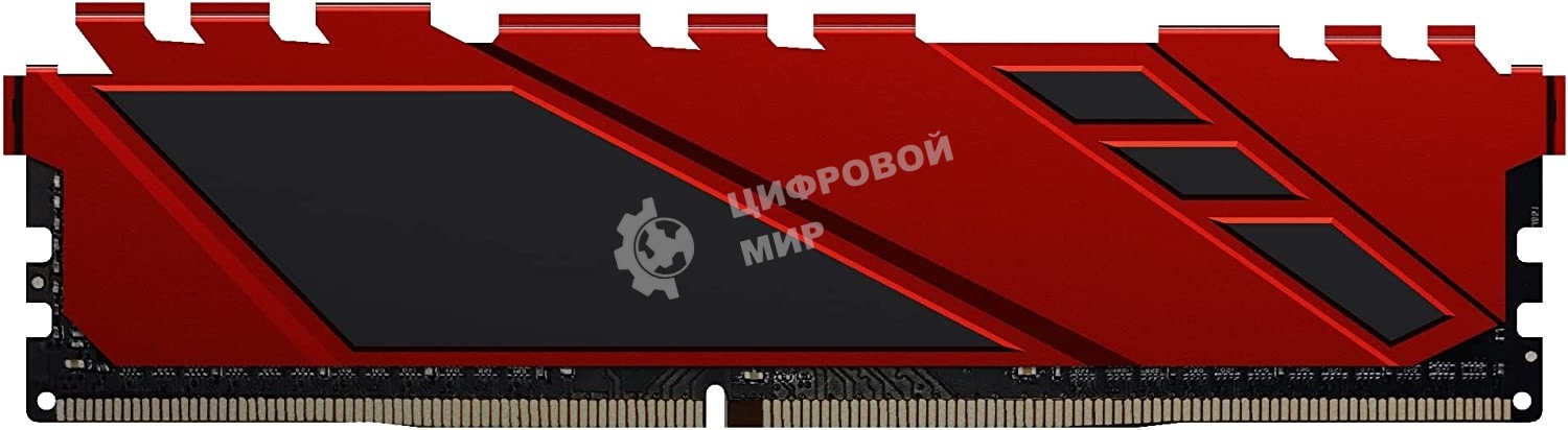 Оперативная память NETAC Shadow, DDR4, 16GB (1x16GB), 3200MHz, CL16, DIMM, с радиаторами, красный