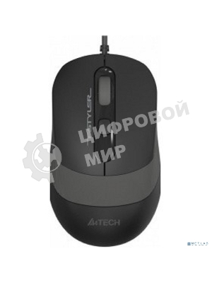 Мышь проводная A4Tech Fstyler FM10 черный/серый, 1600 dpi, USB, кнопки - 4