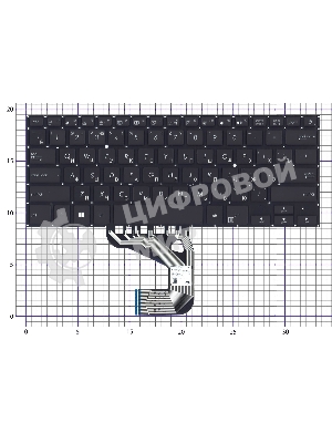 Клавиатура для ноутбука Asus UX460U UX460UA черная с подсветкой