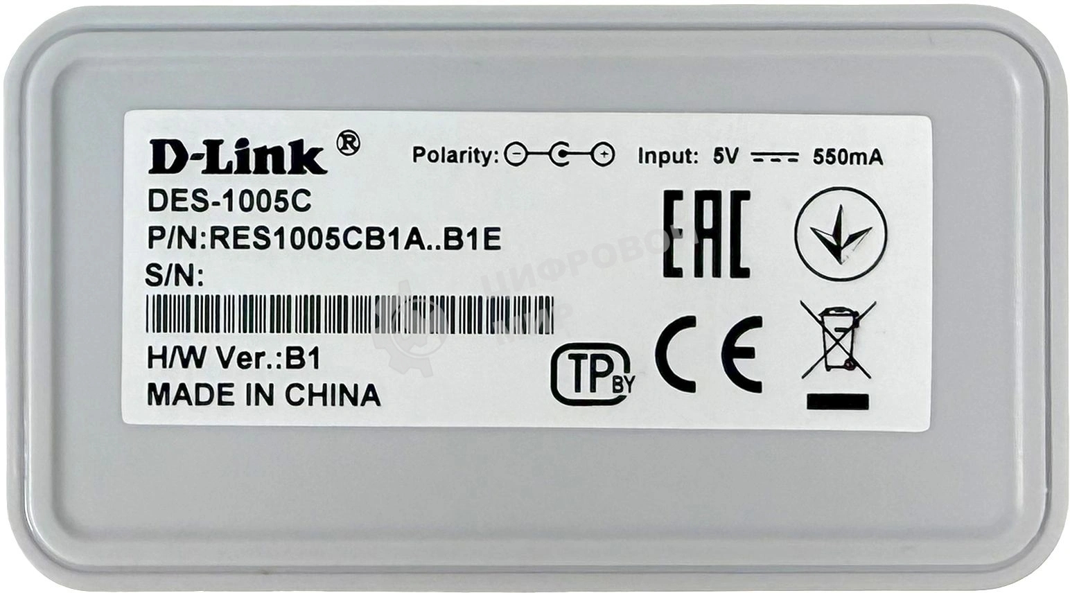 Коммутатор D-Link DES-1005C Unmanaged Switch 5x100Base-TX, plastic case