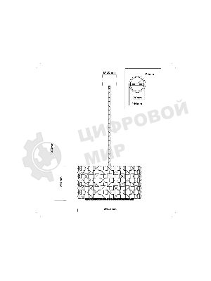 Люстра Ambrella light LH41003/12 BS/CL латунь/прозрачный E14*12 max 40W D540*290
