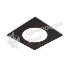Светильник Ambrella light TN6609 BK черный IP44 GX53 max 15W 110*110*23