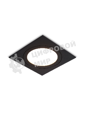Светильник Ambrella light TN6609 BK черный IP44 GX53 max 15W 110*110*23