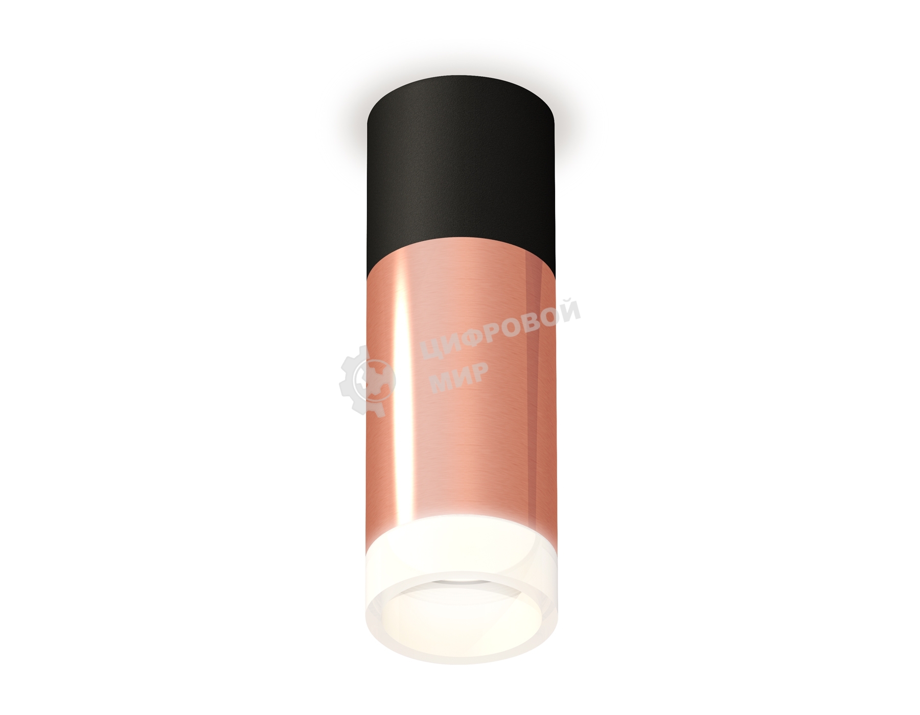 Светильник Ambrella Light XS6326042 PPG/SBK/FR золото розовое полированное/черный песок/белый матовый MR16 GU5.3