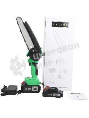 Пила цепная аккумуляторная бесщеточная Zitrek GreenSaw 20V [082-1858] 20В, 4,0А·ч Li-ion аккум. 1шт, ЗУ