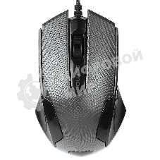 Мышь проводная Qumo Office M14 серый, 1000 dpi, USB, кнопки - 3