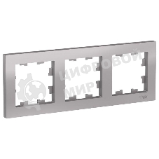 Рамка 3-м AtlasDesign универс. алюм. SchE ATN000303