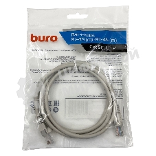 Патч-корд Buro cat.5e 1.5м серый RJ-45 (m)-RJ-45 (m)