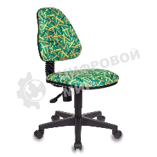 Кресло детское Бюрократ KD-4/PENCIL-GN зеленый карандаши