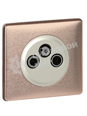 Лицевая панель Legrand 068585 Программа Celiane - TV-FM-SAT розетки Кат. № 0 673 88/89 - титан