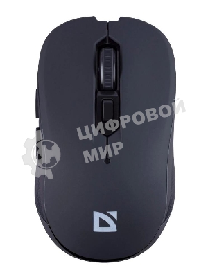 Мышь беспроводная Defender Gassa MM-105 черный, 1600 dpi, радиоканал, USB, кнопки - 6