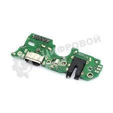 Шлейф (нижняя плата) с разъемом зарядки и микрофоном для OPPO A18