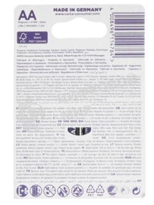 Батарейка VARTA LONGLIFE MAX P. C бл. 2