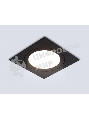 Светильник Ambrella light TN6609 BK черный IP44 GX53 max 15W 110*110*23