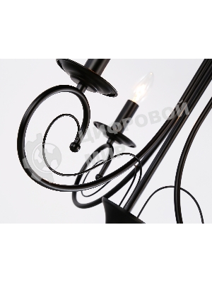 Светильник Ambrella light TR9606/3 BK черный E14/3 max 40W D560*650