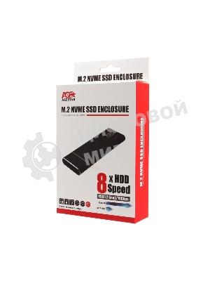 Внешний корпус AgeStar USB 3.1 Type-C M.2 NVME (M-key) AgeStar 31UBNV5C черный, алюминий, черный