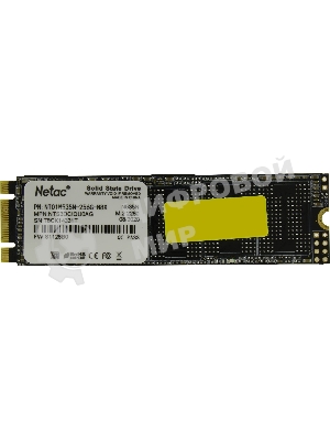 Накопитель SSD Netac N535N, 256Gb, M.2 2280, SATA-III, R/W 540/490