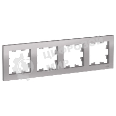 Рамка 4-м AtlasDesign универс. алюм. SchE ATN000304