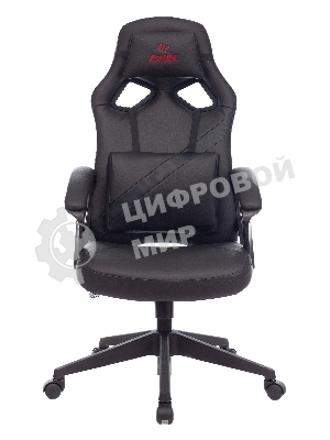 Кресло Zombie DRIVER черный, экокожа, 120 кг, механизм качания