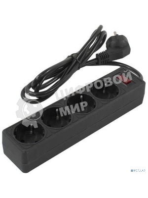 Сетевой фильтр 5bites GARDA SP4B-518 4S / 3*0.75MM2 / 1.8M / черный