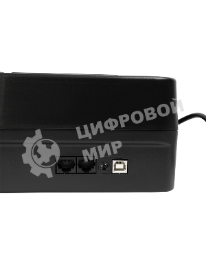 Источник бесперебойного питания SMARTWATT UPS SAFE PRO LCD 800 черный 800/480 ВА/Вт, напольный/настенный, линейно-интерактивный, LCD дисплей, Shuko CEE7/4 - 8 шт. (4 шт. с резервным питанием, 4 шт. - сетевой фильтр)