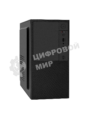 Компьютерный корпус Minitower ExeGate BAA-308-AAA450 (mATX, БП AAA450 с вент. 8см, 2хUSB, HD Audio, черный)