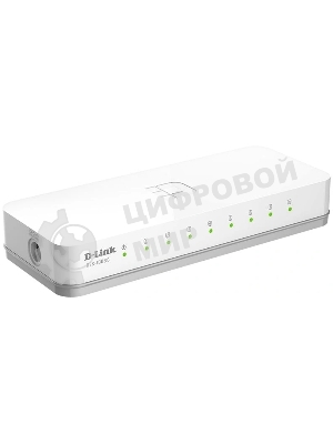 Коммутатор D-Link DES-1008C Коммутатор, 8x100Base-TX, корпус пластик