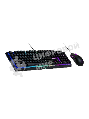 Комплект клавиатура+мышь Cooler Master MS110 проводной, USB, 3200 DPI, чёрный
