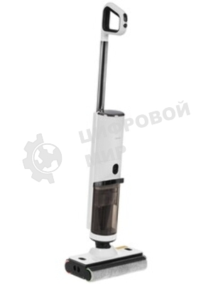 Пылесос вертикальный Deerma DEM-VX910W белый/черный, питание от аккумулятора, 230 Вт, уборка влажная/сухая, пылесборник 0.7 л, работа от АКБ max - 45 мин