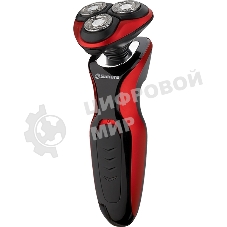 Электробритва Sakura SA-5421BR 3гол 2триммера сух.бритье аккум