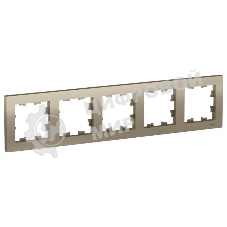 Рамка 5-м ATLAS DESIGN универс. шампань SchE ATN000505