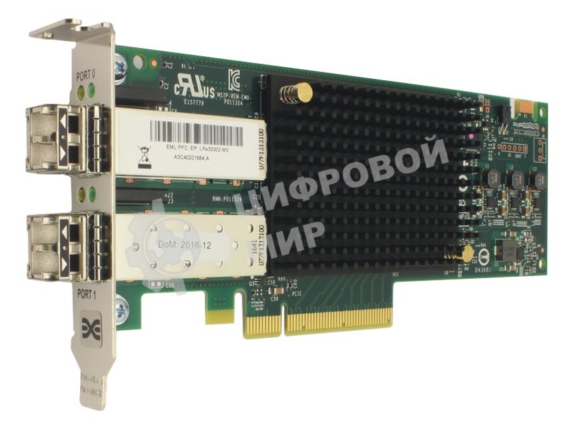 Контроллер LPe32002-M2 Gen 6 (32GFC), 2-port, 16Gb/s, PCIe Gen3