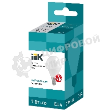 Лампа cветодиодная IEK LLE-G45-7-230-40-E14 ECO G45 шар 7Вт 230В 4000К E14
