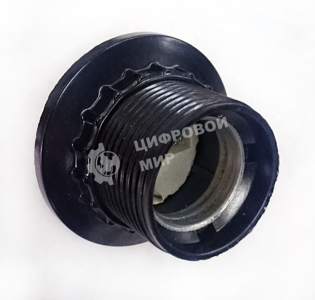 Патрон электрич. E27 Пкб27-04-К11 с кольцом карболит. черный (с этикет.) ИЭК EPK11-04-01-K01