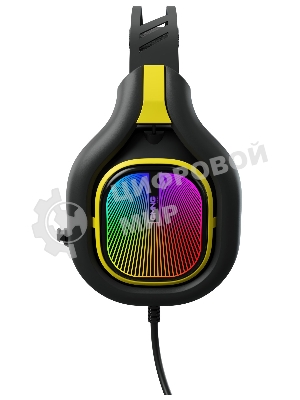 Гарнитура GMNG HS-L630G чёрный/жёлтый, проводная, подсветка