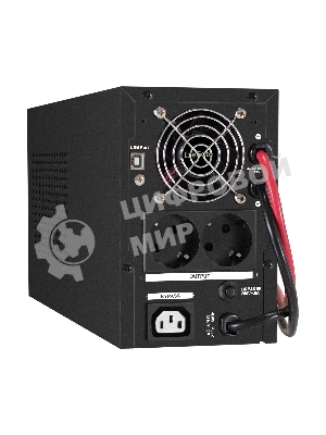 Комплект Источник бесперебойного питания EX295988RUS + батарея 45Aч EX285666RUS 2шт (инвертор, синус, для котла) ExeGate SineTower SZ-1500.LCD.AVR.2SH.1C13.USB <1500VA/1200W, чистый синусоида, LCD дисплей, AVR, 2хSchuko+1хC13, USB, линейно-интерактивный, черный> + батарея ExeGate HRL 12-45 (12В, 45Ач) 2шт