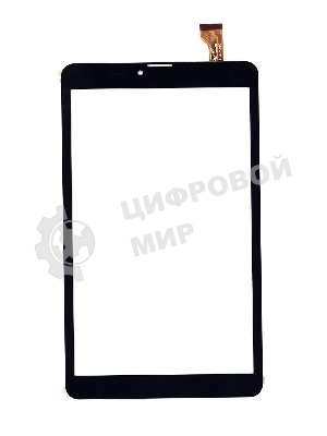 Сенсорное стекло (тачскрин) для BQ-8067L Hornet Plus, черное