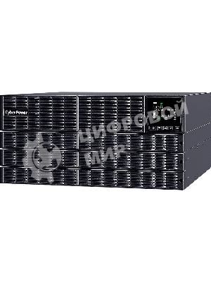 Источник бесперебойного питания CyberPower OLS10KERT5U Online 10000VA/10000W USB/RS-232/Dry/EPO/SNMP/CloudCard/(4 IEC С13, 4 IEC C19, terminal block)/bat.detect./МВ NEW