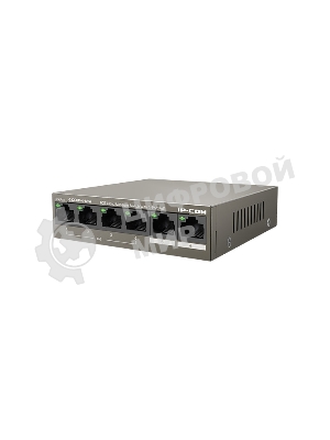Коммутатор сетевой IP-COM G2206P-4-63W 4x10Base-T/100Base-TX/1000Base-T 2x1000Base-T PoE порты 4 Количество портов PoE+ 4 G2206P-4-63W