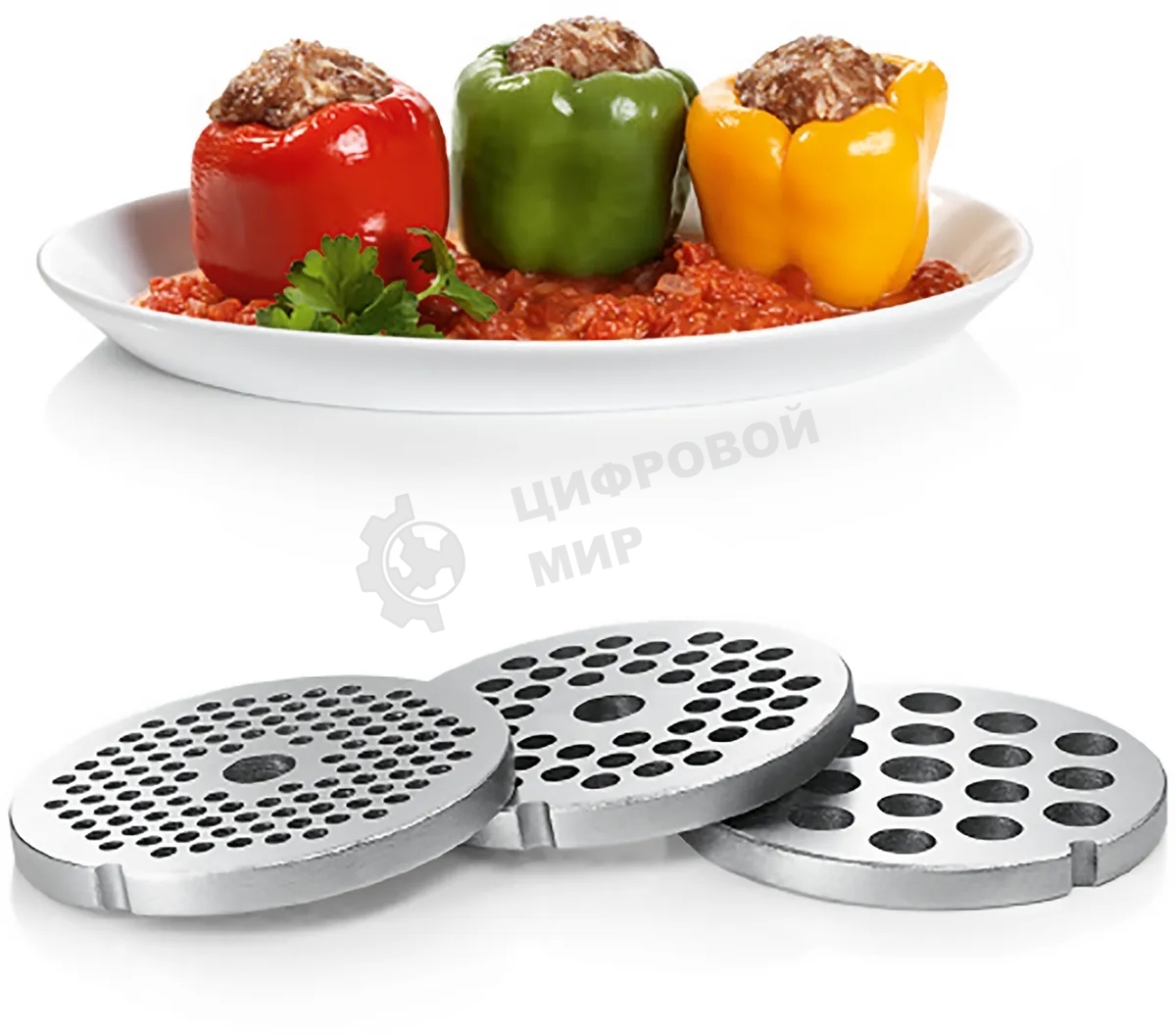 Мясорубка электрическая Bosch MFW67440 черный, 2000 Вт, 3.5 кг/мин, реверс, защита от перегрузки, насадки - 7