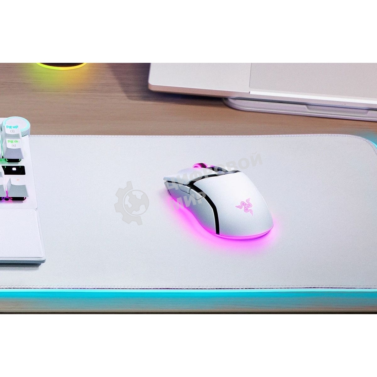 Мышь беспроводная/проводная Razer Cobra Pro белый, 30000 dpi, радиоканал, Bluetooth, USB, кнопки - 8