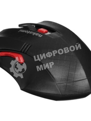 Мышь беспроводная Nakatomi MRON-04U черный, 1600 dpi, радиоканал, USB, кнопки - 6