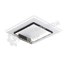 Светильник Ambrella light FL51455/1+1 WH/BK белый/черный 72W 3000K-6400K+4200K 500*500*80 (ПДУ РАДИО 2.4G)