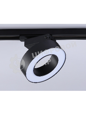 Трековый однофазный светодиодный светильник Ambrella light GL6868 BK черный LED 15W 4200K D115*80