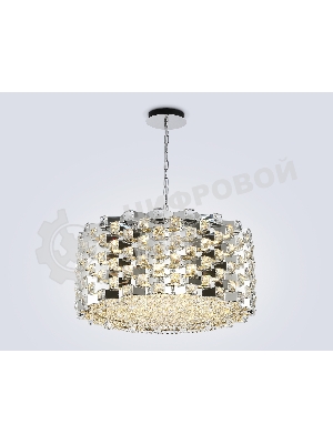 Люстра Ambrella light LH41006/18 CH/CL хром/прозрачный E14*18 max 40W D700*320