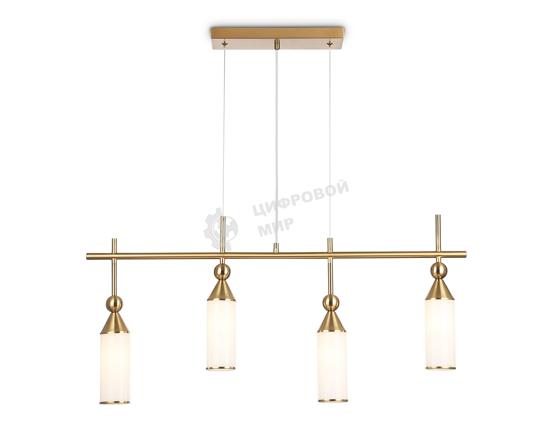 Светильник Ambrella light LH55274/4 BS/FR латунь/белый матовый E14*4 max 40W 845*65*1150