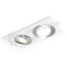 Комплект встраиваемого поворотного светильника Ambrella light XC7635082 SWH/PSL белый песок/серебро полированное MR16 GU5.3 (C7635, N7003)