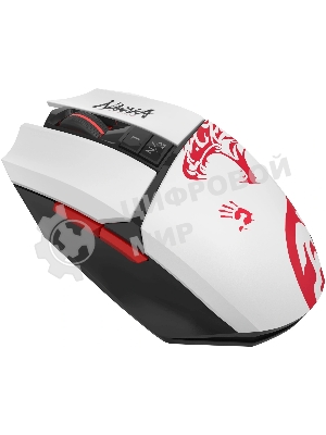 Мышь беспроводная A4Tech Bloody R36 Ultra черный/белый/красный, 12000dpi, USB, радиоканал, кнопки - 7