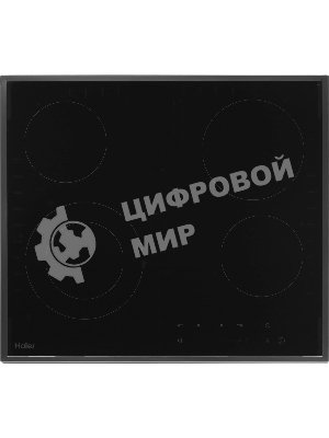 Электрическая варочная поверхность Haier HHX-C64TDFB, 4 конфорки, с зоной расширения, стеклокерамика, 6400 Вт